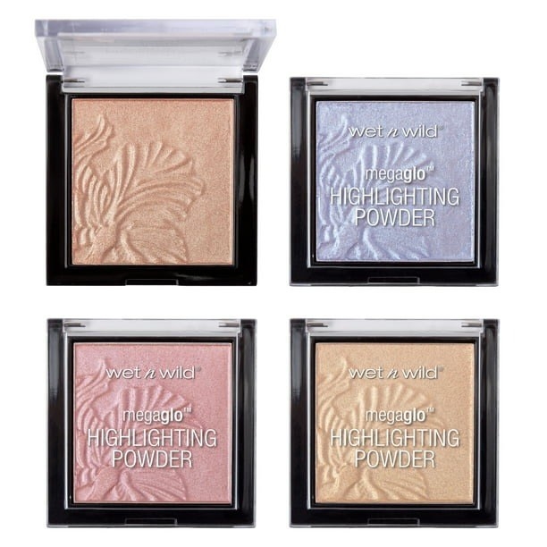 the highlighting powder in four colorways
