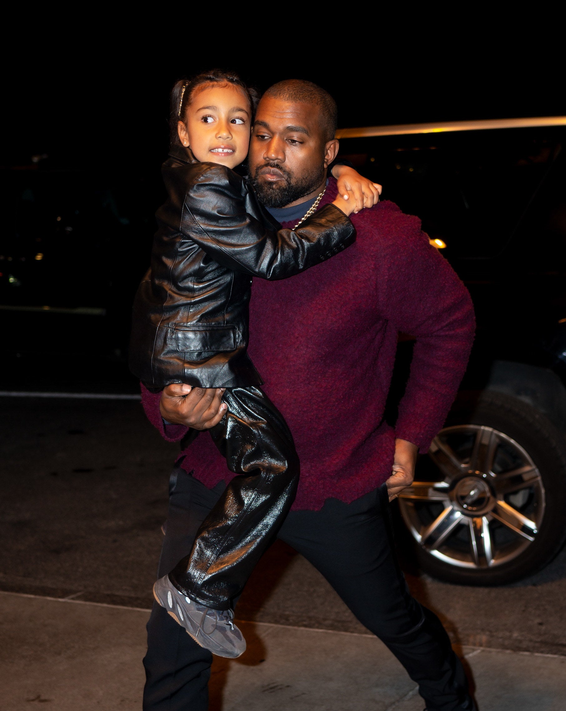 young north being carried by kanye