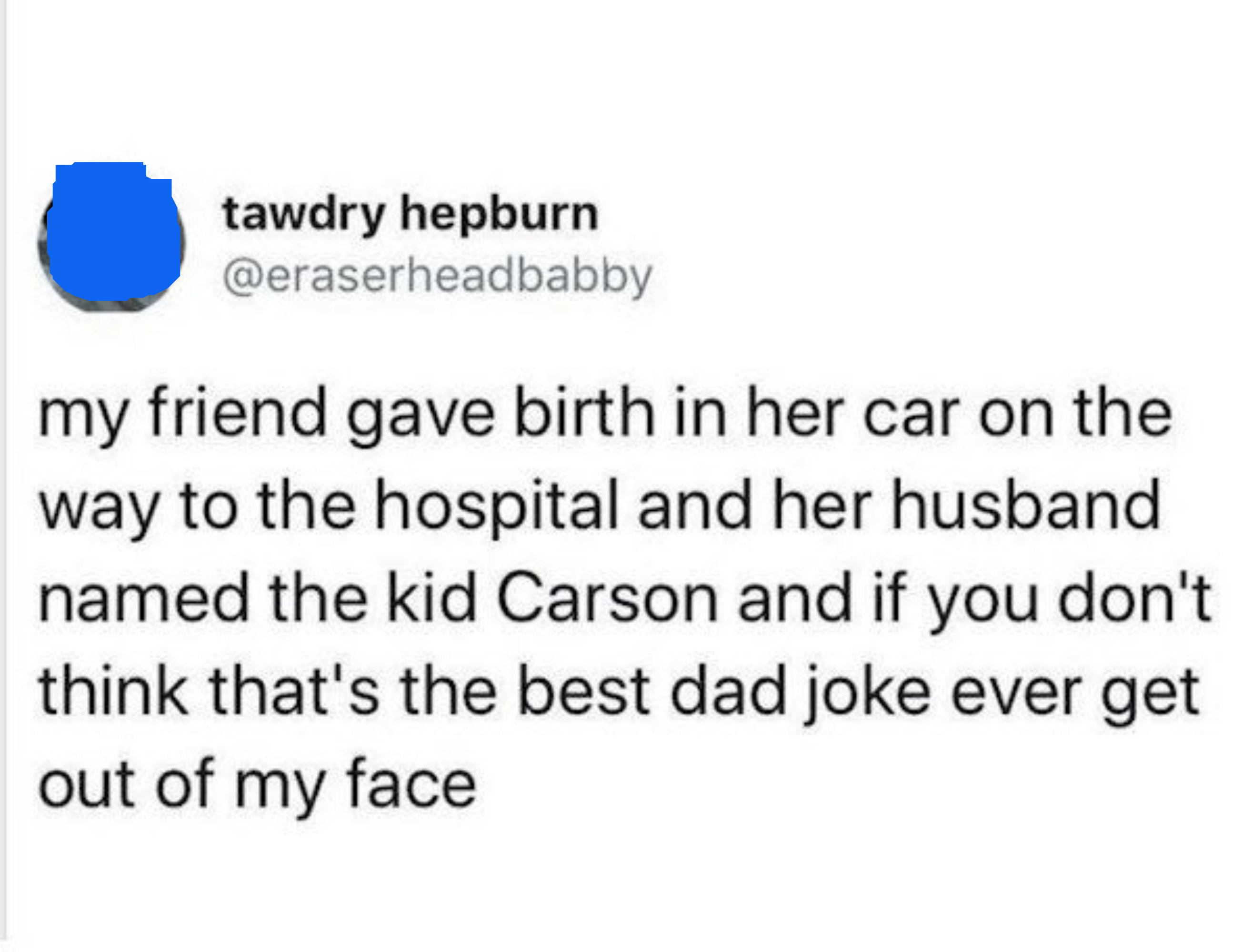 Screenshot of a tweet