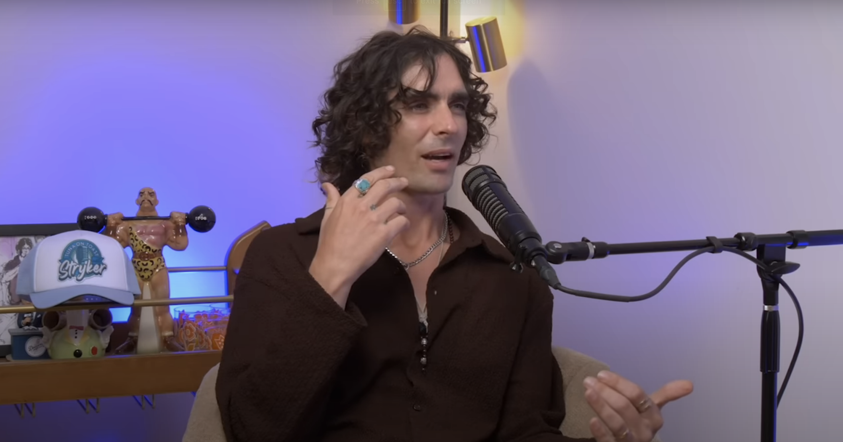 Tyson speaking during the interview