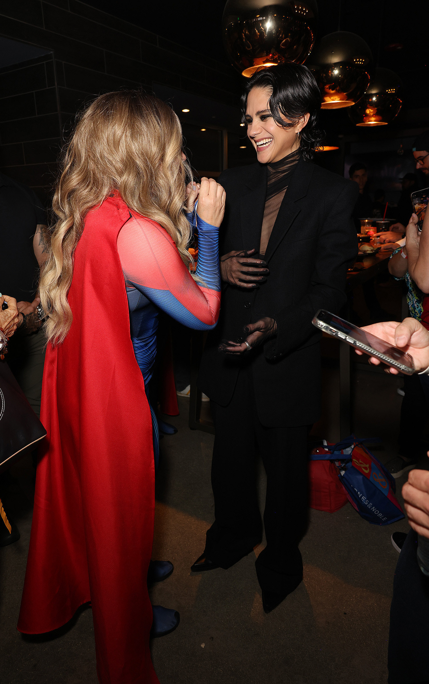 People meeting her dressed up as supergirl