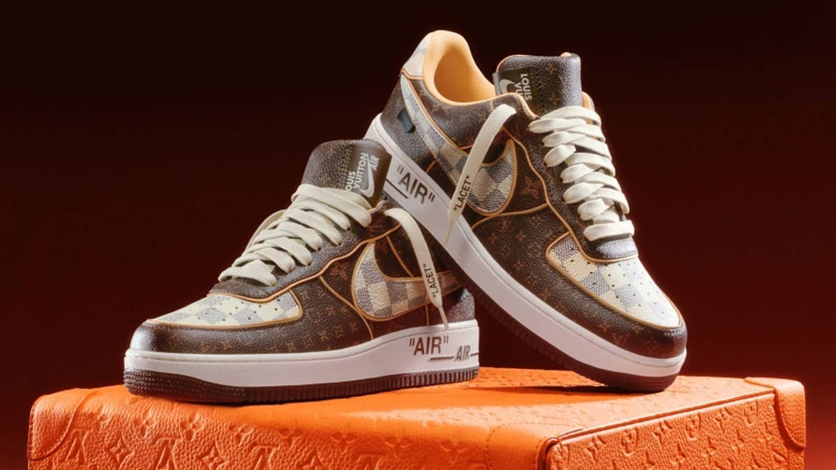 Here's a full breakdown behind the exclusivity of sizes for the coveted Louis Vuitton x Nike Air Force 1 collab that's available via an auction with Sotheby's.