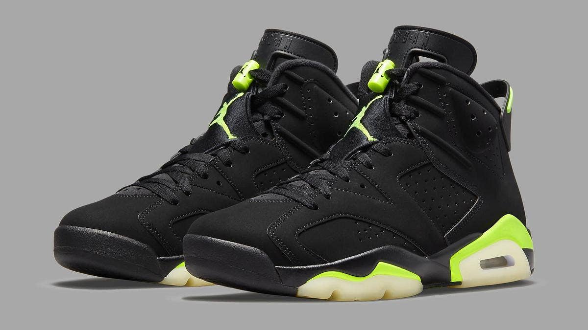 The Air Jordan 6 will debut in an 'Electric Green' colorway in June 2021. Click here for an official look and additional release information.