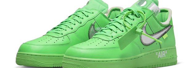 Now Available: Off-White x Nike Air Force 1 Low Green Spark