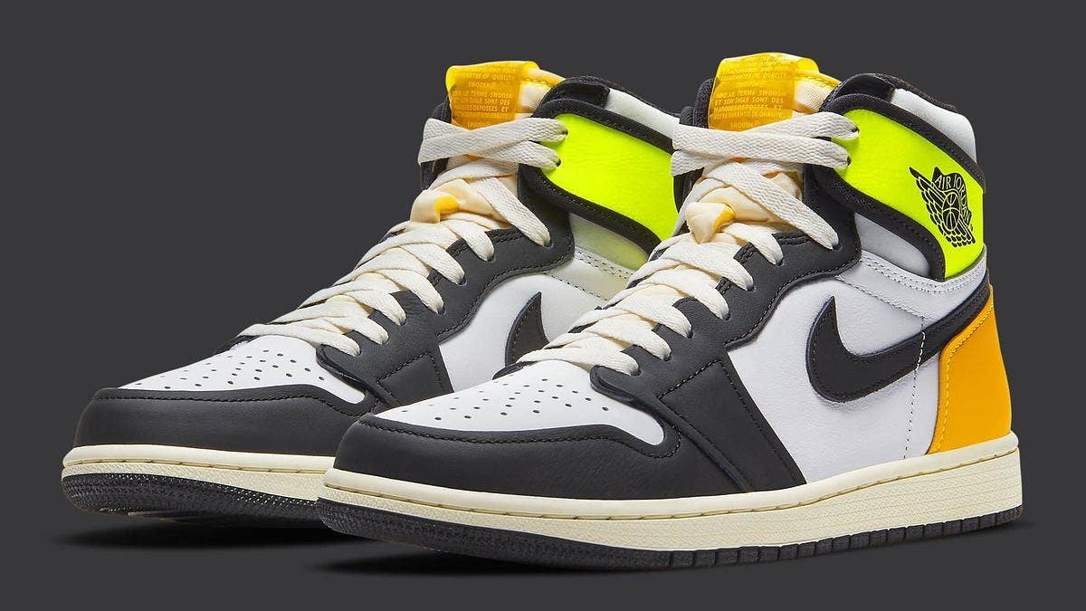The Air Jordan 1 High has surfaced in a new 'Volt' colorway. Click here to learn about when this bold colorway will be releasing.