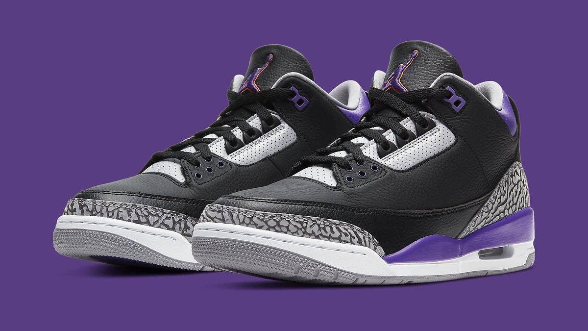 A brand new 'Court Purple' iteration of the Air Jordan 3 Retro is releasing outside of North America in November 2020. Click here for a detailed look.
