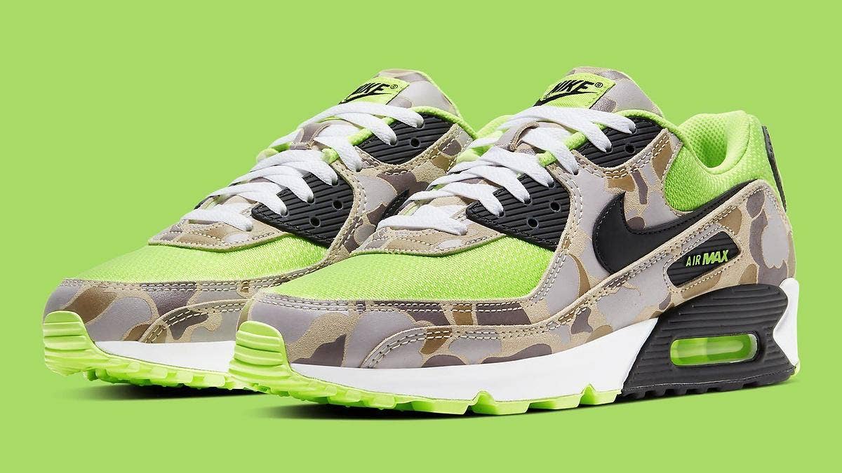 A first look at the upcoming 'Volt Duck Camo' Nike Air Max 90 is expected to release in 2020. Here's the latest.