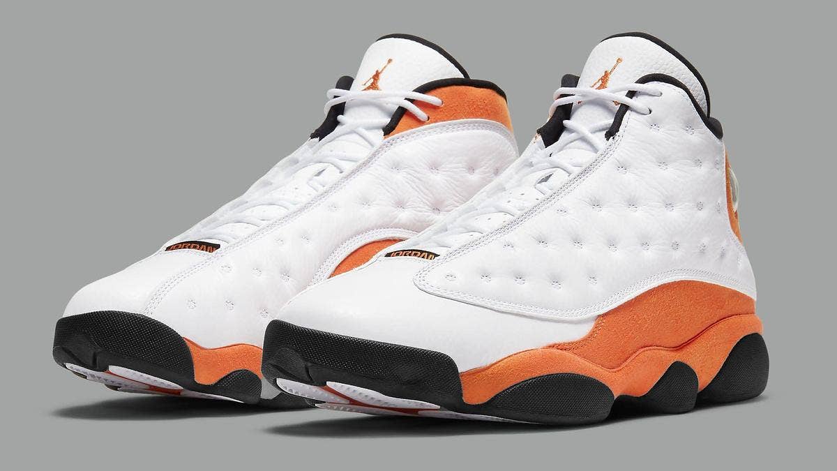 A 'Shattered Backboard'-esque Air Jordan 13 'Starfish' is reportedly arriving in January 2021. Click here to learn more about the upcoming release.