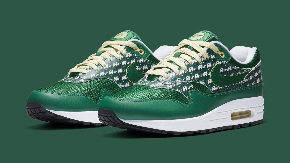 Two alternate makeups of the coveted Nike Air Max 1 'Lemonade' from the 'Powerwall' collection are reportedly releasing Holiday 2020. Click here to learn more.