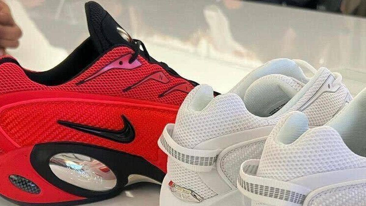 Drake previewed a new Nike collab, which looks to be inspired by the Air Zoom Flight 95 basketball shoe made famous by Jason Kidd. Click here for a first look.