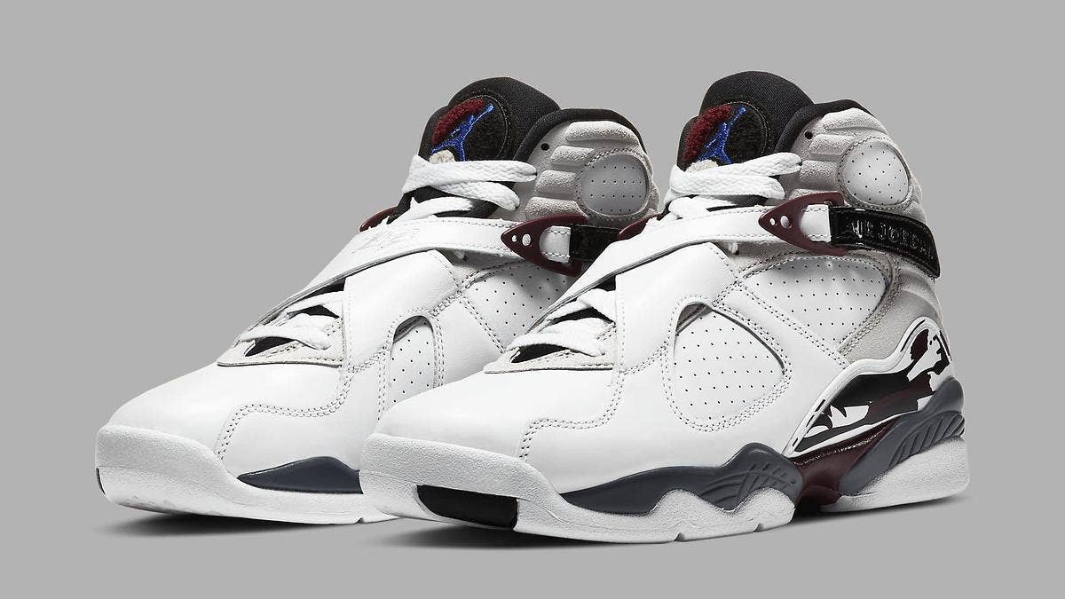 A new women's-exclusive 'Burgundy' colorway of the Air Jordan 8 is releasing in December 2020. Click here for an official look and additional release details.