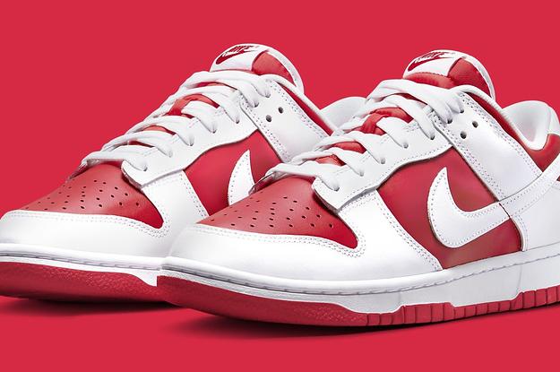 Nike on sale dunk rouge