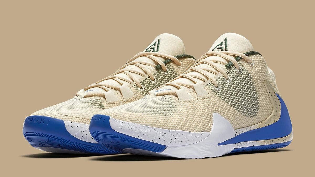 Giannis Antetokounmpo is paying homage to Milwaukee and its 'Cream City' moniker with the latest iteration of his Nike Zoom Freak 1. Click here for more.