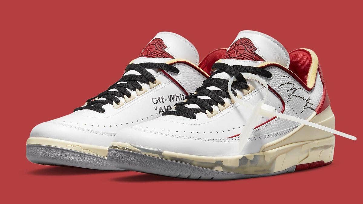 Newly leaked info suggests that an Off-White x Air Jordan 2 Low collab is reportedly debuting in November 2021. Click here for the early details.