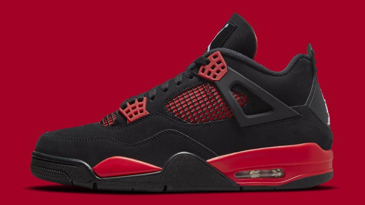 The Air Jordan 4 is set to arrive in a 'Red Thunder' colorway. The release date is set for Jan. 15, but could move ahead of the planned launch.