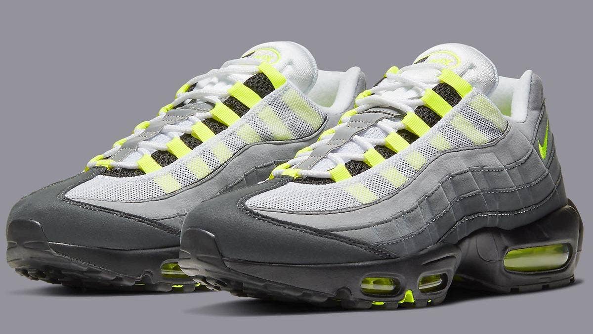 The classic 'Neon' colorway of the Nike Air Max 95 is returning in December 2020. Click here for additional info and an official look at the upcoming release.
