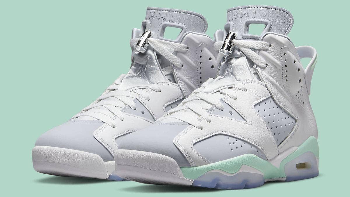 The 'Mint Foam' Air Jordan 6 will release exclusively in women's sizes in March 2022. Click for an early look and what to expect from the upcoming retro.