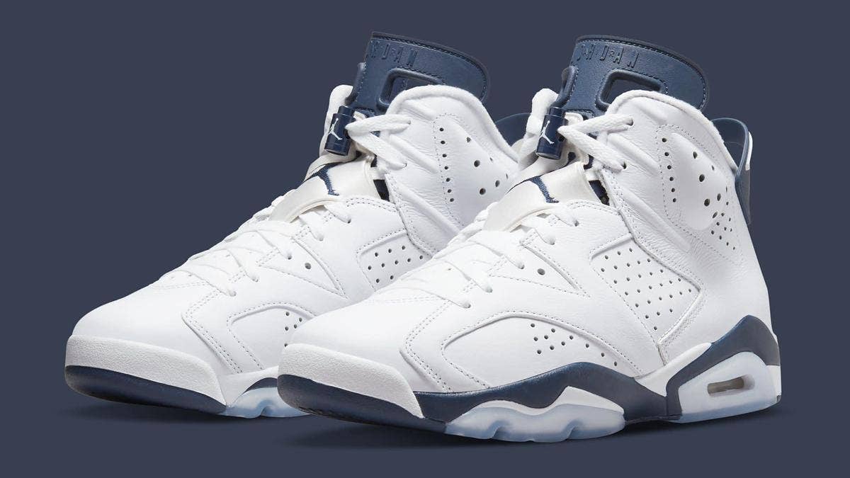 Originally released in 2000, the 'Midnight Navy' Air Jordan 6 is making a return to retail in May 2022. Click for an early look and the release info.
