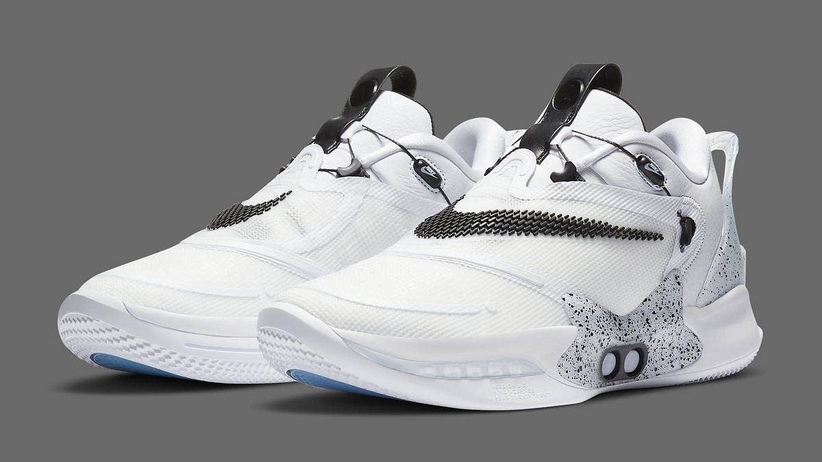 The Nike Adapt BB 2.0 in the 'White Cement' colorway is releasing in November 2020. Click here to learn more about the release.