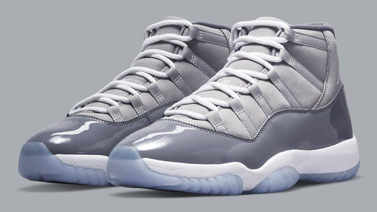 The classic Air Jordan 11 'Cool Grey' is set to return during the 2021 holiday season. Click here for the release details and an official look.