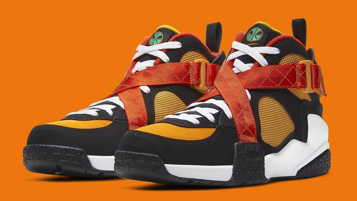 The Nike Air Raid arrives in a 'Rayguns' colorway in January 2021. Click for a closer look and additional details.