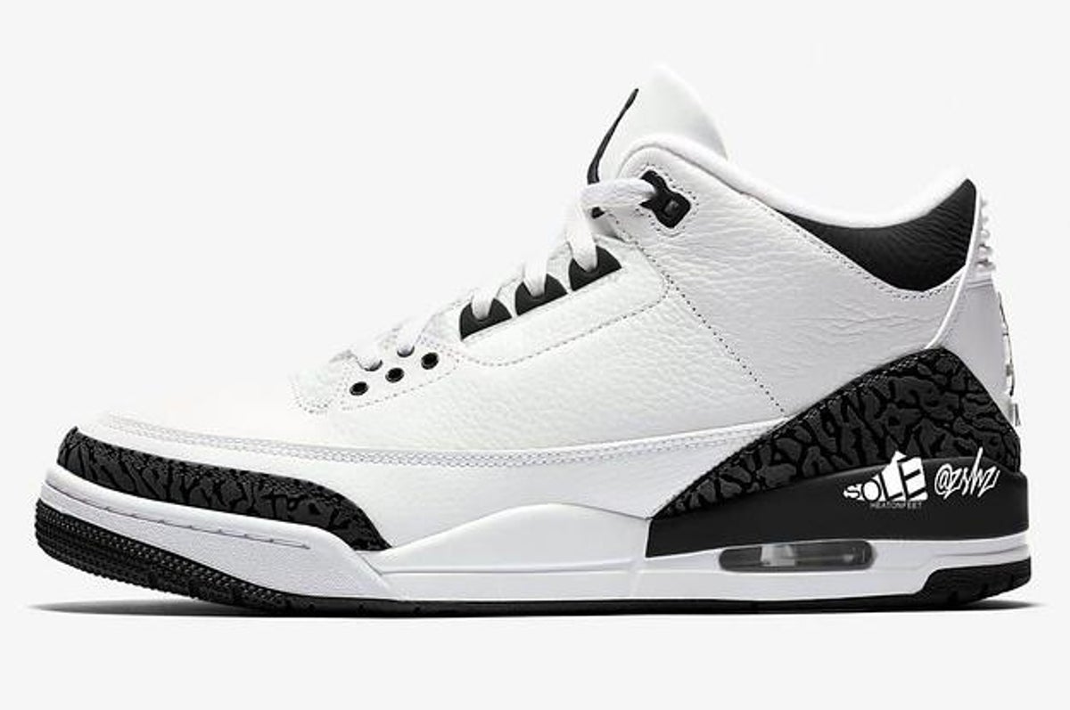 black and white 3s