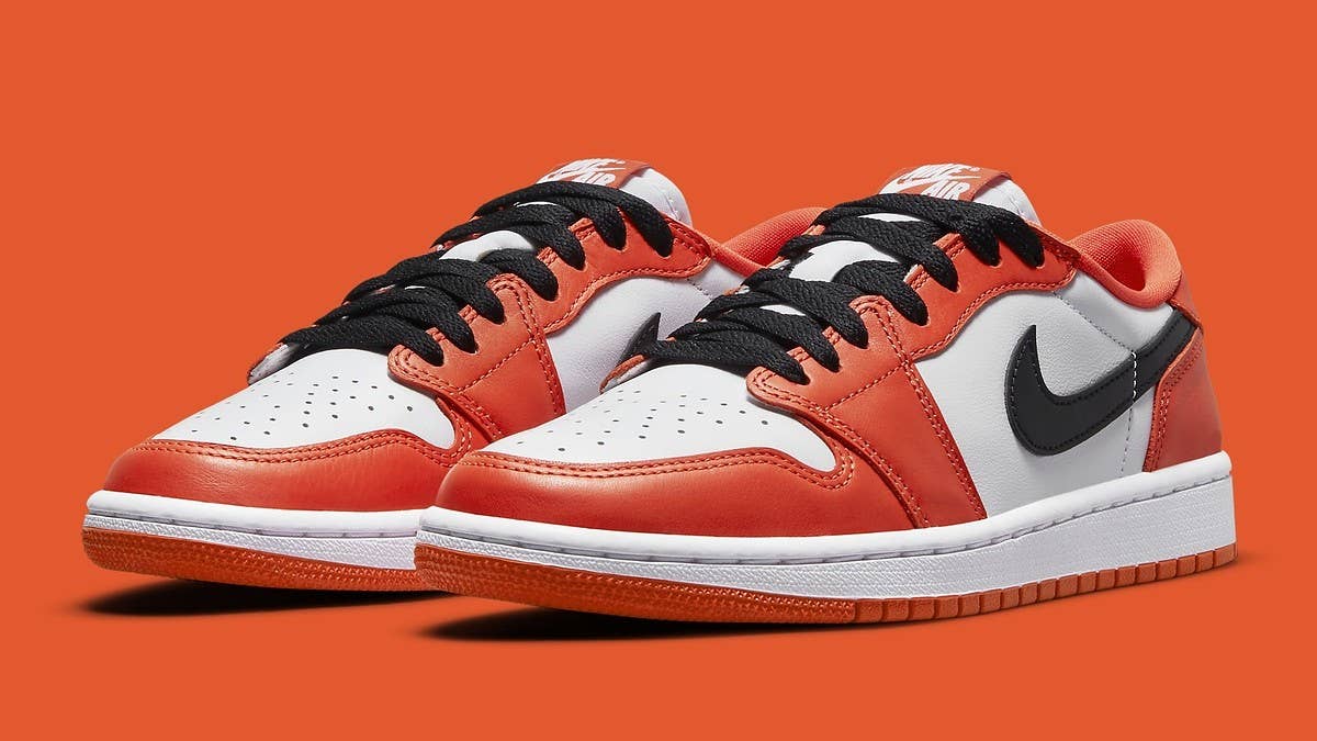 A 'Shattered Backboard'-inspired colorway of the Air Jordan 1 Low OG could be hitting shelves in August 2021. Click here for the early details.
