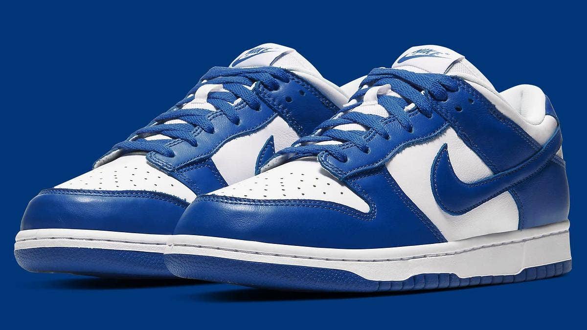 The classic Nike Dunk Low 'Kentucky' is returning on SNKRS in November 2022. Click here to learn if you have exclusive access to the sneakers.