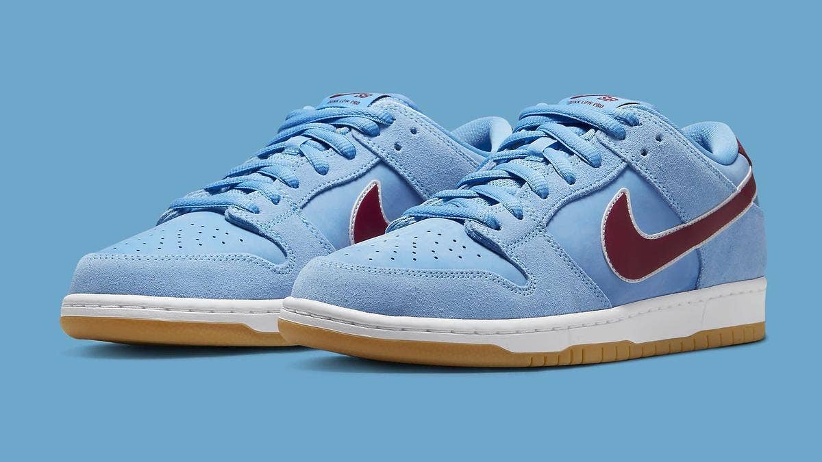 The Philadelphia Phillies iconic uniforms from the '80s reportedly inspire a new Nike SB Dunk Low dropping in Summer 2022. Here's a detailed look.
