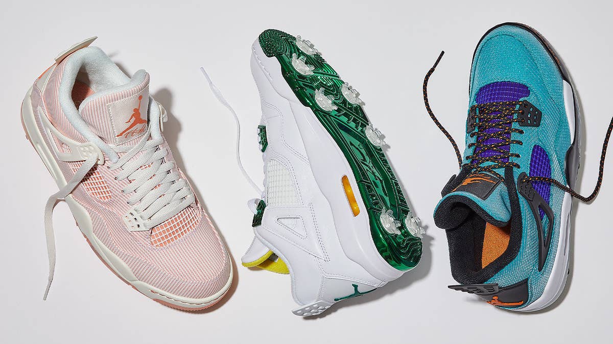 Jordan Brand is dropping three new Air Jordan 4 Golf colorways in Summer 2021. Click here for an official look at the set and for the official release info.