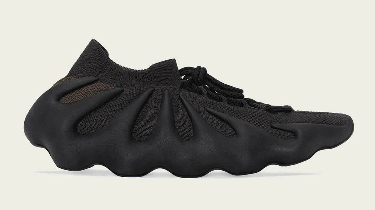 Kanye West's Adidas Yeezy 450 is set to release in a black-based 'Dark Slate' colorway in June 2021. Click for a detailed look and release information.
