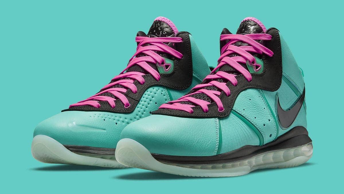 LeBron James' coveted 'South Beach' Nike LeBron 8 is being re-released in July 2021. Click here for a detailed look and info on when the shoe is returning.