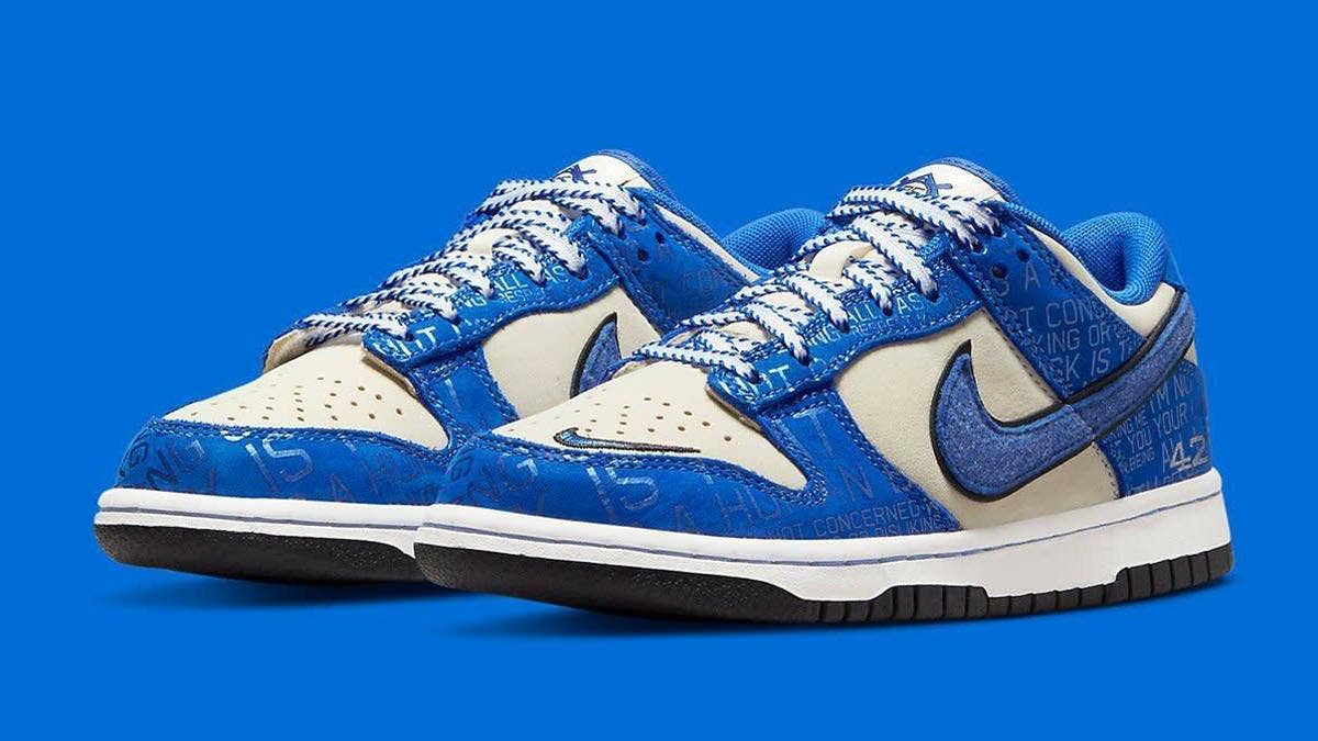 Nike is honoring Jackie Robinson with a special pair of Dunk Lows arriving in July 2022. Click here for a detailed look along with the release info.