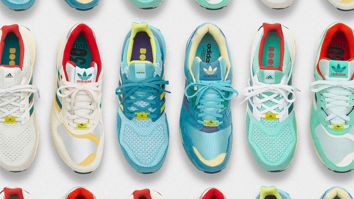 Three classic Adidas ZX colorways are used as inspiration for the Ultra Boost 1.0 DNA 'ZX Collection' dropping in May 2021. Here are the release details.
