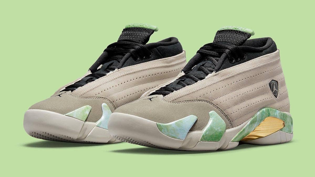 Designer Aleali May will release her own Air Jordan 14 Low collaboration in August 2021. Click for the release info and a detailed look at her latest project.