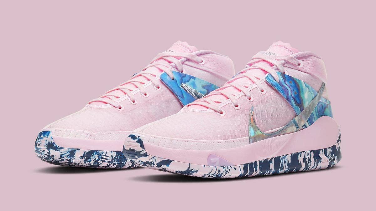 Kevin Durant is celebrating his late Aunt Pearl with his latest Nike KD 13 colorway releasing in October 2020. Click here to learn more.