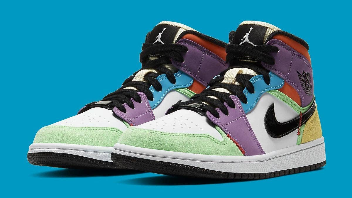 The Air Jordan 1 Mid "Multicolor" is a new women's exclusive sneaker with several different colors and materials arriving on April 2020. Click here for more.