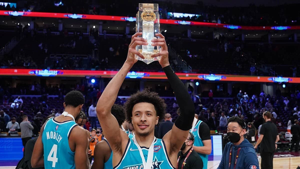 Recapping the sneakers worn by the NBA's most impactful rookies and emerging superstars during the 2022 NBA All-Star Rising Stars Game from Cleveland, Ohio.