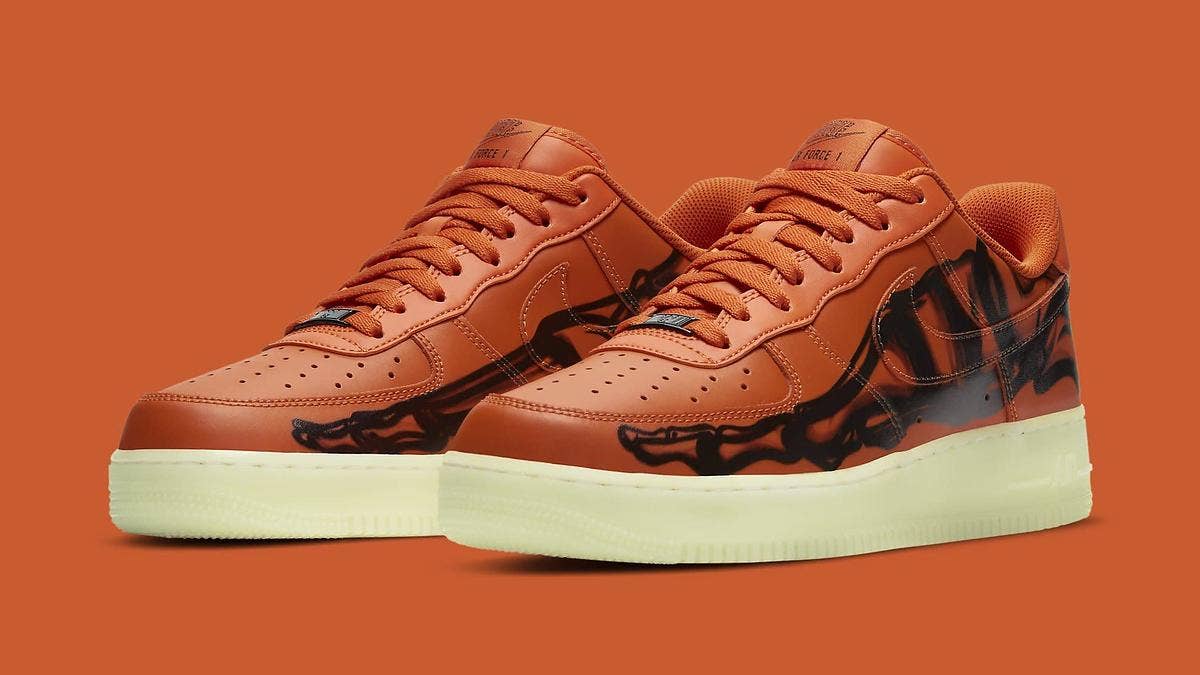 Just in time for the spooky season, a new 'Skeleton Orange' colorway of the Nike Air Force 1 Low is releasing in October 2020. Click here for an official look.