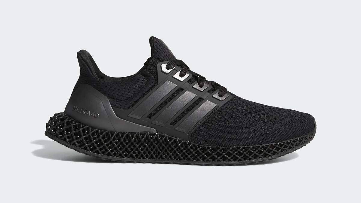 An all-black colorway of the Adidas Ultra 4D is releasing exclusively on the Adidas app in October 2020. Click here to learn more.