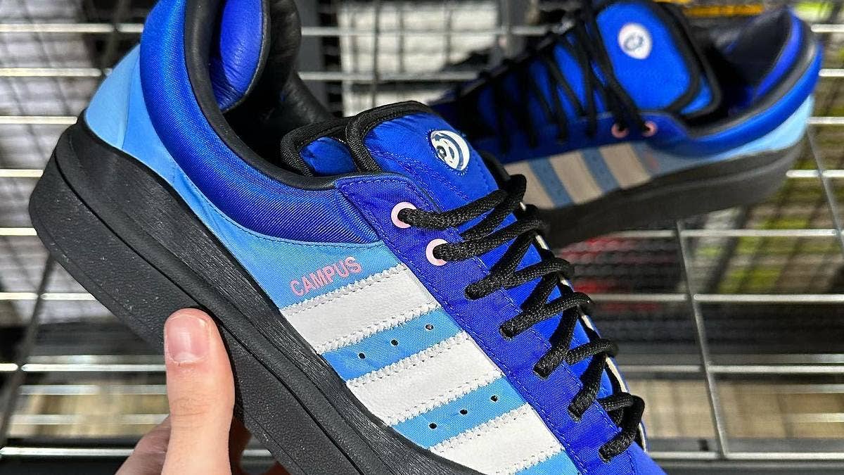 A new blue-based colorway of the Bad Bunny x Adidas Campus Light collab has leaked on Instagram. Click here for a first look and the early release details.