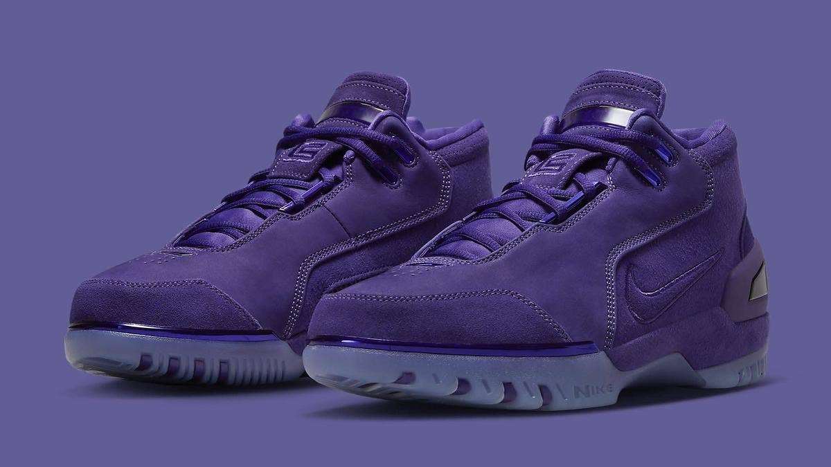 LeBron James' sought-after 'Purple Suede' Nike Air Zoom Generation is expected to drop for the first time ever in Summer 2023. Click here for a first look.
