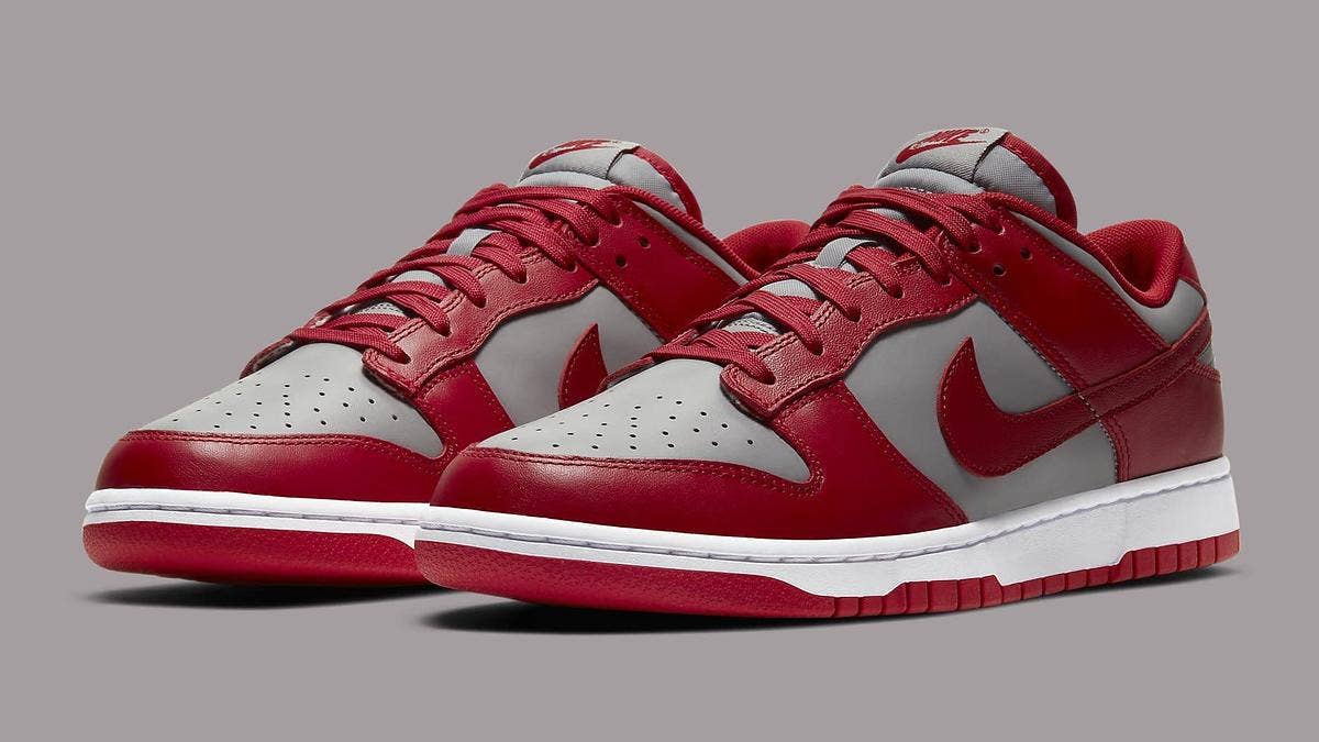 The classic 'UNLV' colorway of the Nike Dunk Low is returning to stores in February 2021 as a low-top. Click here for an official look and additional info.