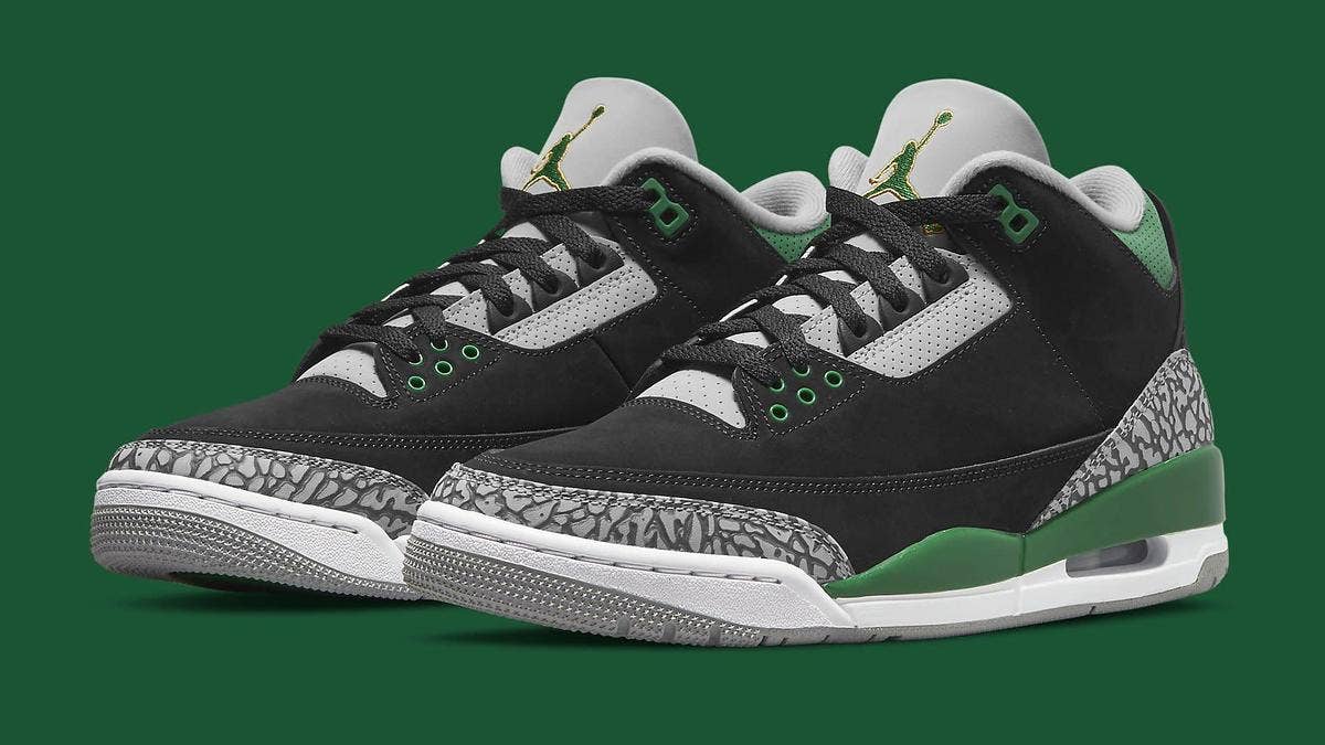 The Air Jordan 3 will release in a new 'Pine Green' colorway in October 2021. Click to learn early release details about the upcoming release.