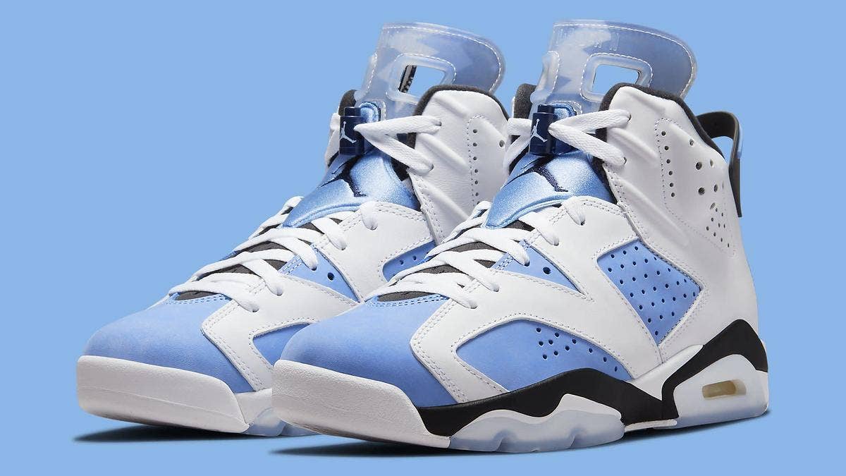A 'UNC' Air Jordan 6 Retro paying homage to Michael Jordan's alma mater is expected to release in March 2022. Click for a look at what to expect.