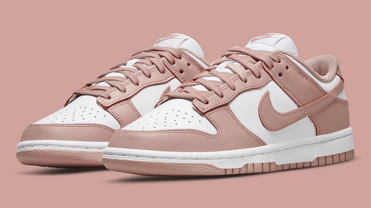 The 'Rose Whisper' Nike Dunk Low is expected to release exclusively in women's sizes in June 2022. Click for official images and release information.