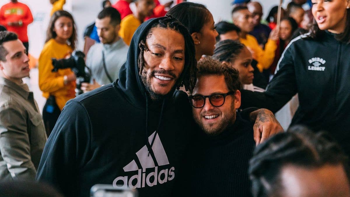 Entertainers and NBA stars come together for the Adidas Legacy 'World's Best Career Day'.