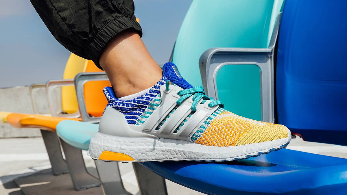 The 'Los Angeles' Adidas Ultra Boost 5.0 DNA takes inspiration from the city's beloved Dodgers and the famous multicolored seats inside Dodger Stadium.