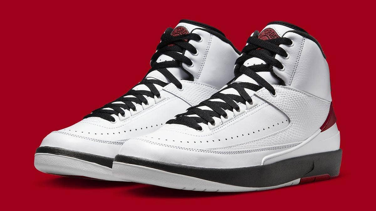 The original 'Chicago' colorway of the Air Jordan 2 is coming back this holiday season with design elements that will be close to the 1987 pair. Click for info.