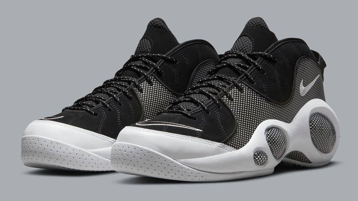 Jason Kidd's Nike Air Zoom Flight 95, known for its exaggerated carbon fiber detailing, is returning to stores in 2022. Click for official images and info.